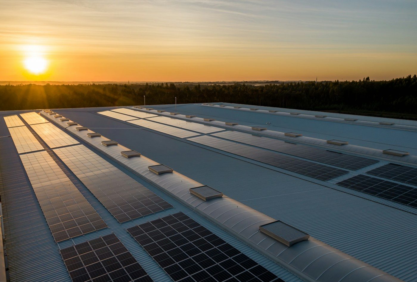 Industrial solar plant