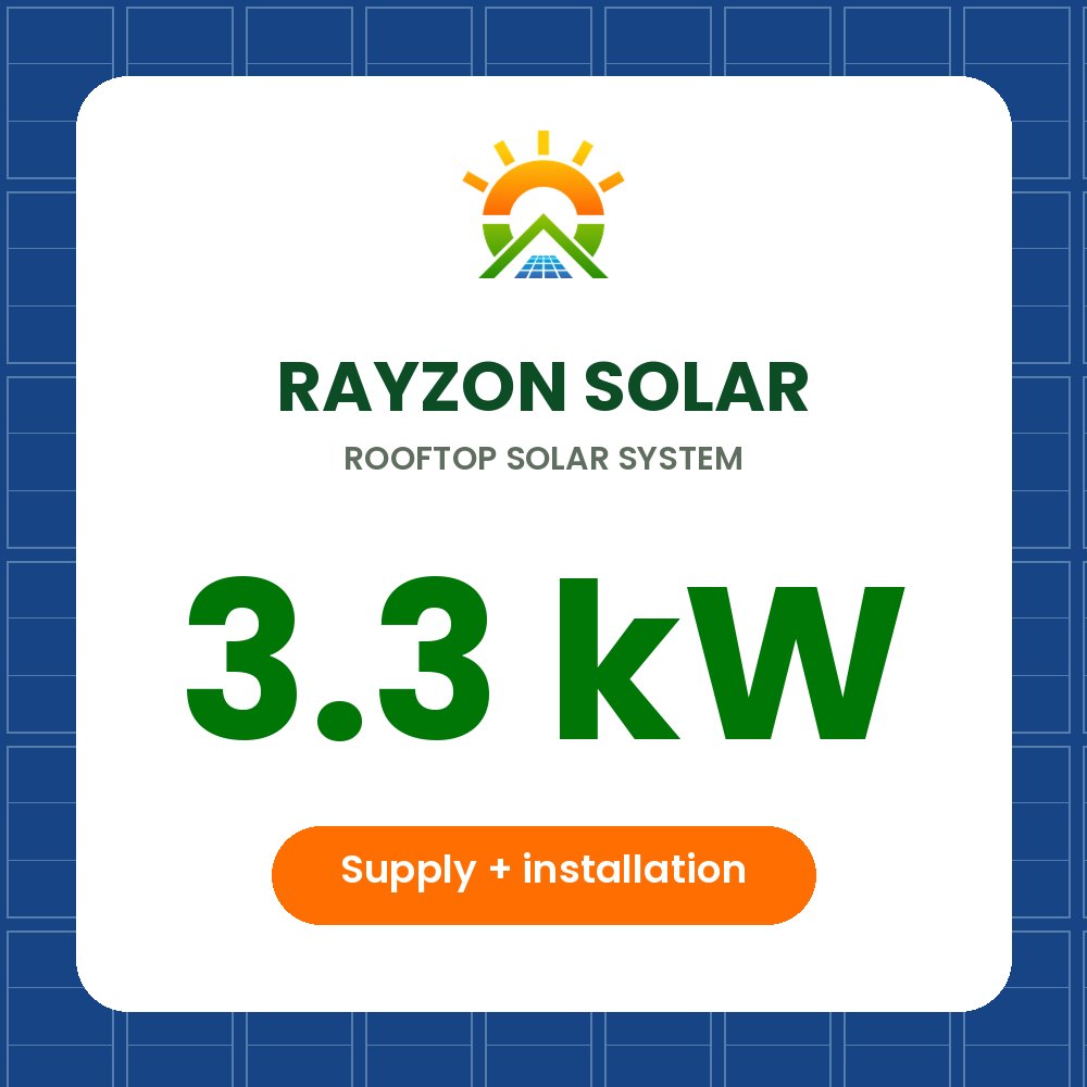 Rayzon Solar — 3.3 kW Rooftop System