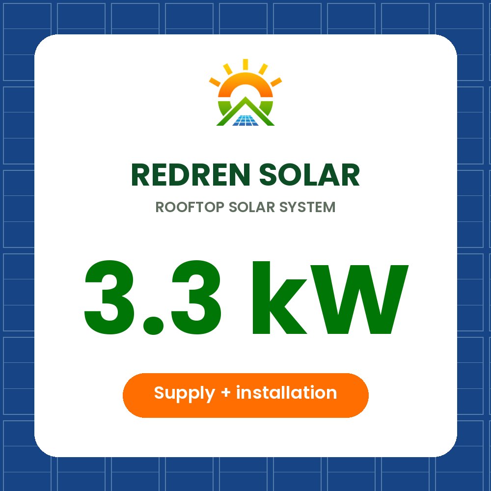 Redren Solar — 3.3 kW Rooftop System