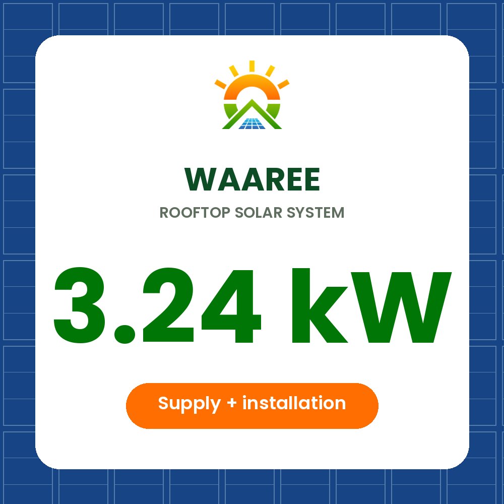 Waaree — 3.24 kW Rooftop System