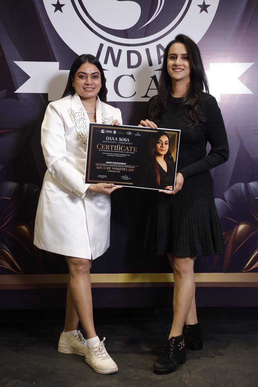 Skin Care Masterclass — Daxa Sosa certificate
